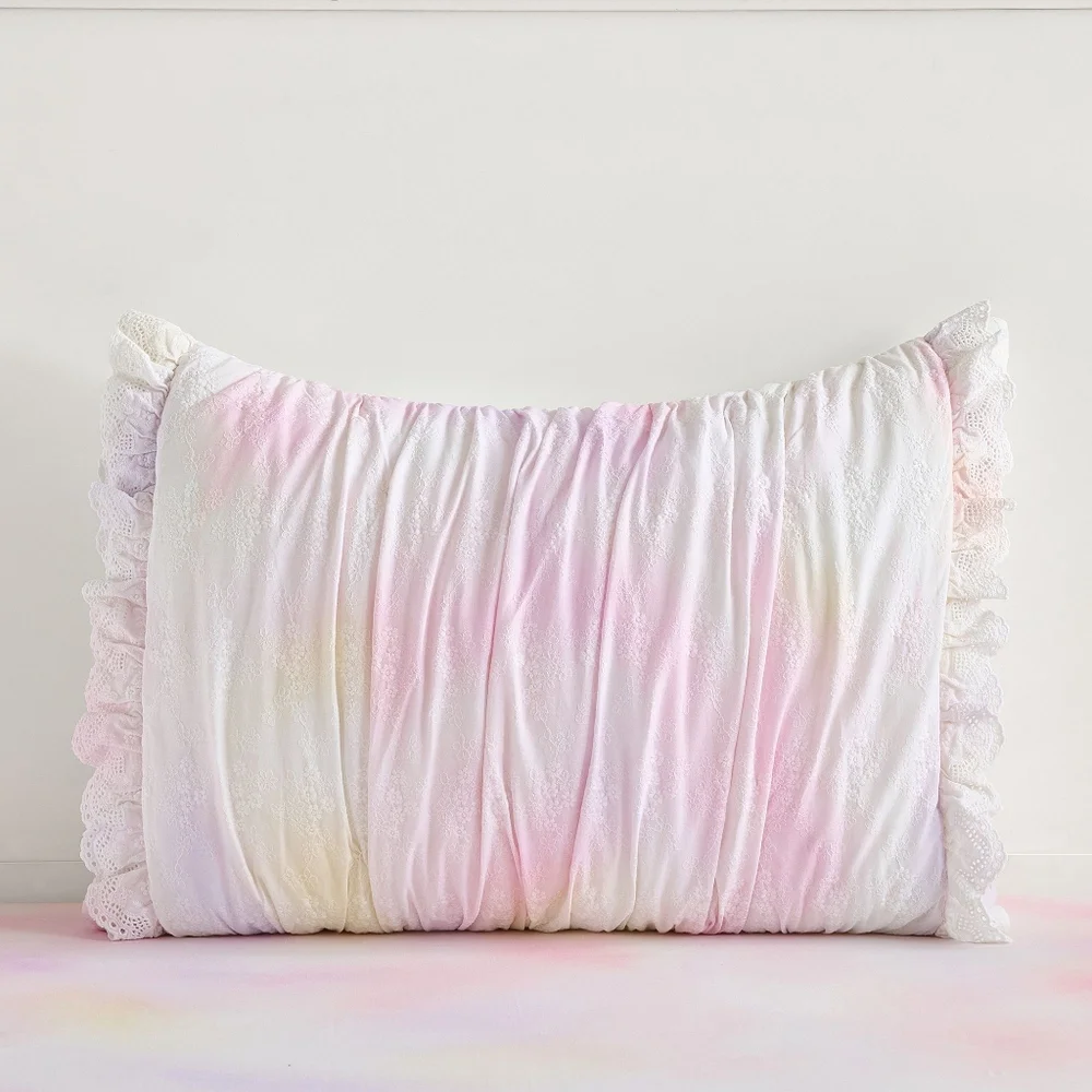 NWT LoveShackFancy Twin Tie Dye Quilt + Sham